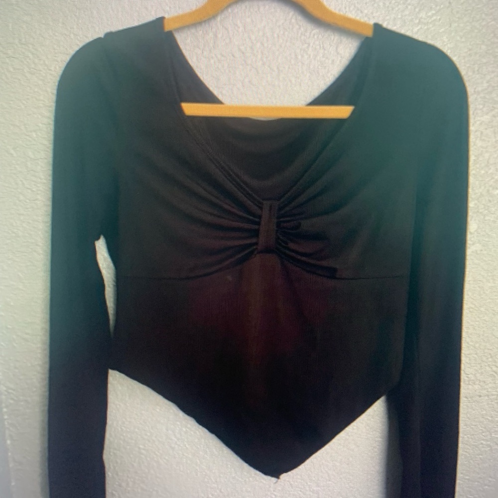 Elegant Black Long Sleeve Top